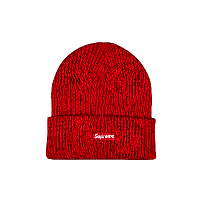 SUPREME SUPREME WIDE RIB BEANIE 'RED'