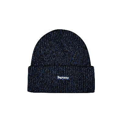 SUPREME SUPREME WIDE RIB BEANIE 'NAVY'