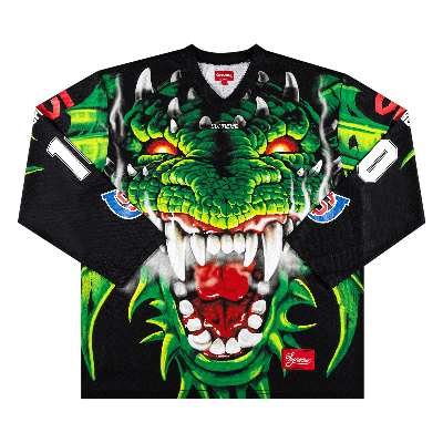 SUPREME SUPREME DRAGON HOCKEY JERSEY 'BLACK'