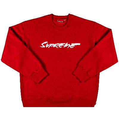 SUPREME SUPREME FUTURA LOGO CREWNECK 'RED'