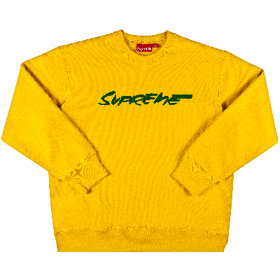 SUPREME SUPREME FUTURA LOGO CREWNECK 'YELLOW'