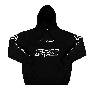 SUPREME SUPREME X FOX RACING HOODED SWEATSHIRT 'BLACK'
