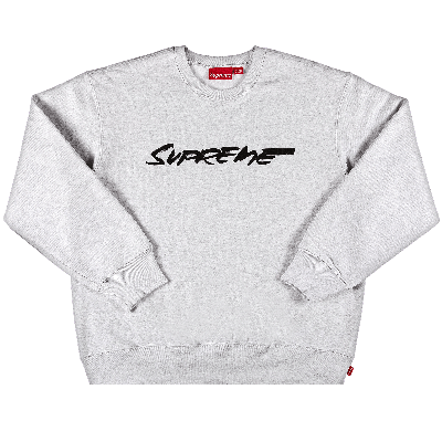 SUPREME SUPREME FUTURA LOGO CREWNECK 'ASH GREY'