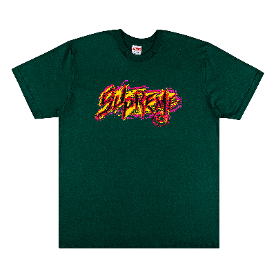 SUPREME SUPREME SCRATCH TEE 'DARK GREEN'