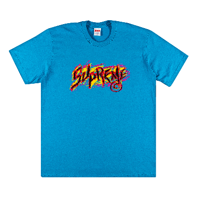 SUPREME SUPREME SCRATCH TEE 'BRIGHT BLUE'