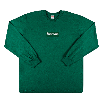 SUPREME SUPREME BOX LOGO LONG-SLEEVE TEE 'LIGHT PINE'