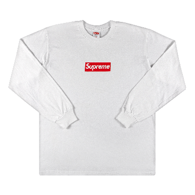 SUPREME SUPREME BOX LOGO LONG-SLEEVE TEE 'WHITE'