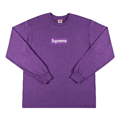 SUPREME SUPREME BOX LOGO LONG-SLEEVE TEE 'PURPLE'