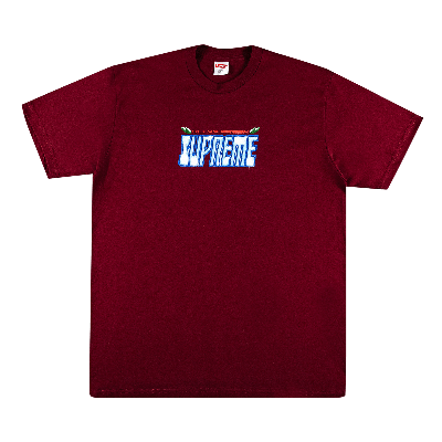 SUPREME SUPREME ULTRA FRESH TEE 'BURGUNDY'