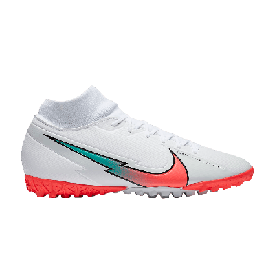 NIKE MERCURIAL SUPERFLY 7 ACADEMY TF 'WHITE CRIMSON JADE'