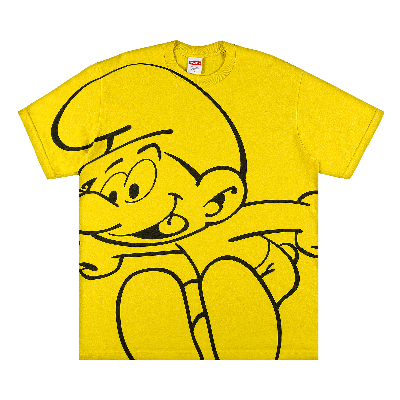SUPREME SUPREME X SMURFS TEE 'YELLOW'