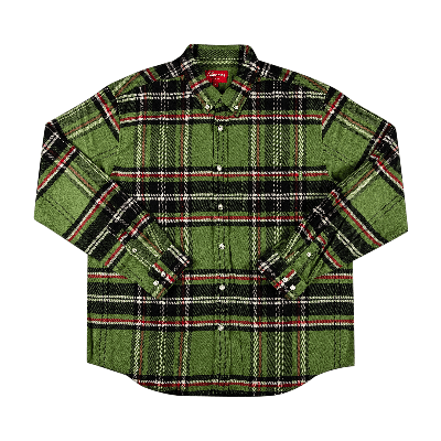 SUPREME SUPREME TARTAN FLANNEL SHIRT 'GREEN'