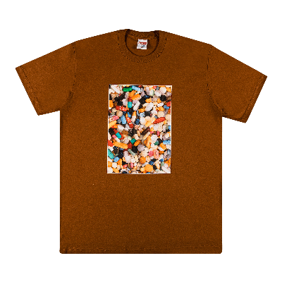 SUPREME SUPREME PILLS TEE 'BROWN'