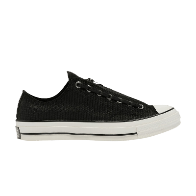 CONVERSE CHUCK 70 ZIP LOW 'EMBOSSED SUEDE - BLACK EGRET'