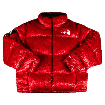 SUPREME SUPREME X THE NORTH FACE FAUX FUR NUPTSE JACKET 'RED'