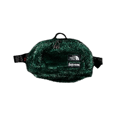 SUPREME SUPREME X THE NORTH FACE FAUX FUR WAIST BAG 'GREEN'