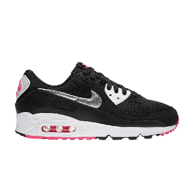 NIKE WMNS AIR MAX 90 'BLACK METALLIC SILVER'