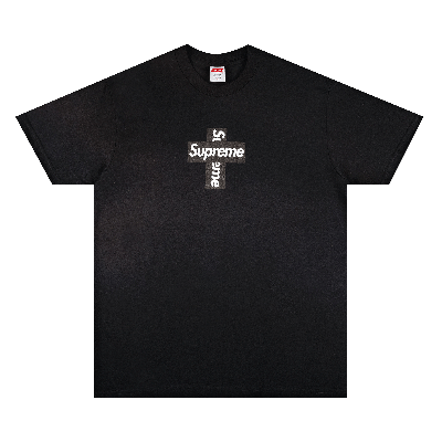 SUPREME SUPREME CROSS BOX LOGO TEE 'BLACK'