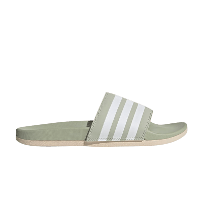 ADIDAS ORIGINALS WMNS ADILETTE COMFORT SLIDES 'HALO GREEN IVORY'
