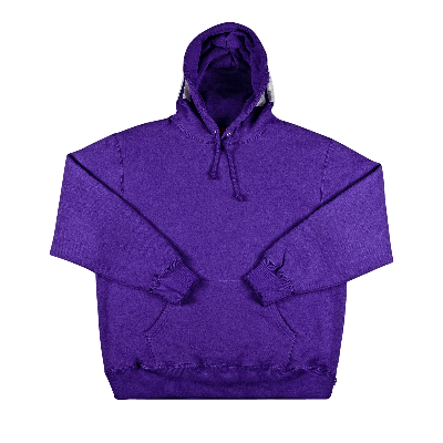 SUPREME SUPREME RIB HOODED SWEATSHIRT 'PURPLE'