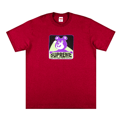SUPREME SUPREME BEAR TEE 'CARDINAL'