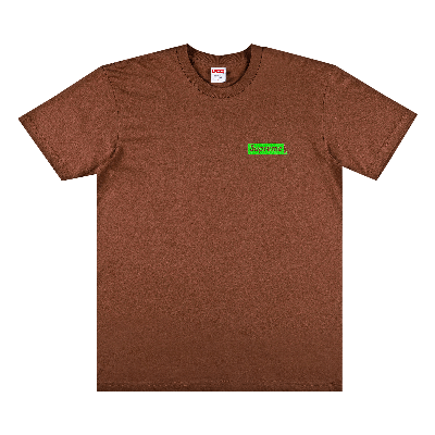 SUPREME SUPREME NO MORE SHIT TEE 'BROWN'
