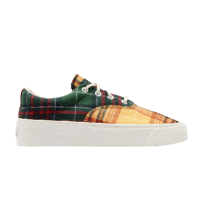 CONVERSE SKID GRIP LOW 'TWISTED PLAID - EGRET'