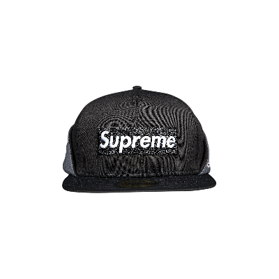 SUPREME SUPREME X WINDSTOPPER EARFLAP BOX LOGO NEW ERA 'BLACK'