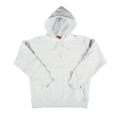 SUPREME MICRO LOGO HOODED SWEATSHIRT 'ASH GREY'