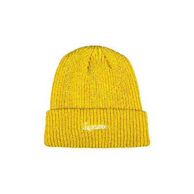 SUPREME SUPREME LOOSE GAUGE BEANIE 'YELLOW'