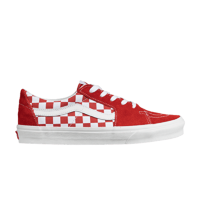 VANS SK8-LOW 'CHECKERBOARD - RACING RED'