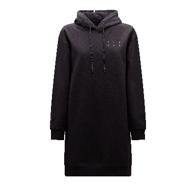 MCQ BY ALEXANDER MCQUEEN HOODIE DRESS 'DARKEST BLACK'