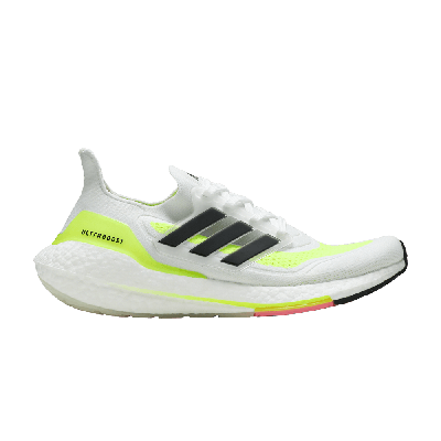 ADIDAS ORIGINALS ULTRABOOST 21 'WHITE SOLAR YELLOW'