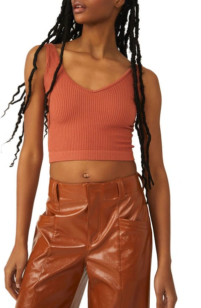 FREE PEOPLE INTIMATELY FP SOLID RIB BRAMI CROP TOP