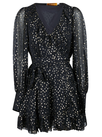 ZIMMERMANN LUREX WRAP MINI DRESS