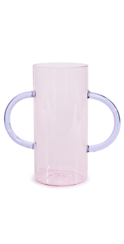 SOPHIE LOU JACOBSEN HANDLE VASE PINK/LILAC ONE SIZE