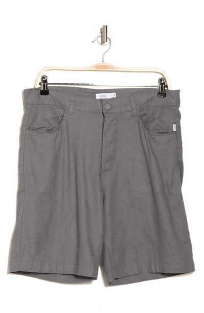 ONIA STRETCH TRAVELER LINEN BLEND SHORTS