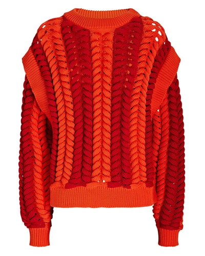 AKNVAS JULES OPEN KNIT SWEATER