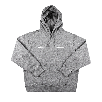 SUPREME SUPREME SHOP HOODED SWEATSHIRT - LOS ANGELES 'HEATHER GREY'