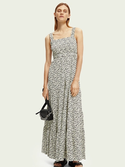 SCOTCH & SODA SEERSUCKERS MAXI DRESS