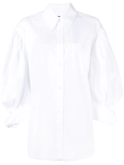 SIMONE ROCHA OVERSIZED ROLLED-UP SLEEVE SHIRT