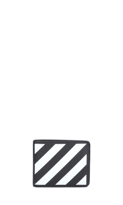 OFF-WHITE DIAG PRINT WALLET