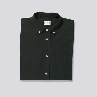 ASKET THE OXFORD SHIRT DARK GREEN