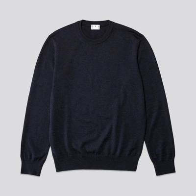ASKET THE MERINO SWEATER DARK NAVY