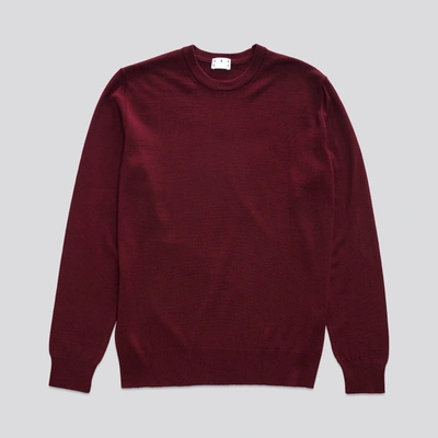 ASKET THE MERINO SWEATER BURGUNDY