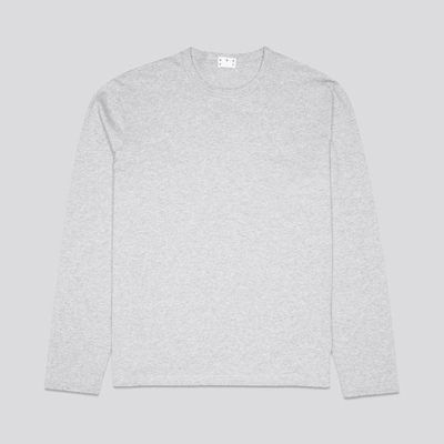 ASKET THE LONG SLEEVE T-SHIRT GREY MELANGE