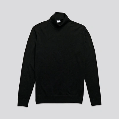 ASKET THE MERINO ROLL NECK BLACK