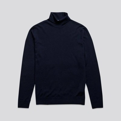 ASKET THE MERINO ROLL NECK DARK NAVY