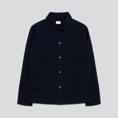 ASKET THE OVERSHIRT DARK NAVY