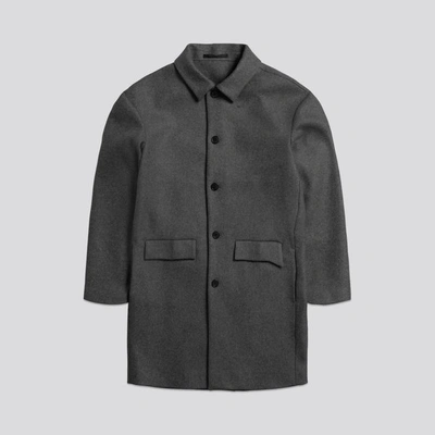 ASKET THE WOOL COAT CHARCOAL MELANGE